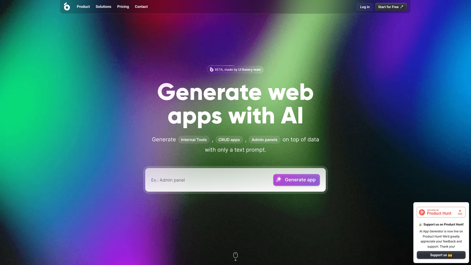 AI App Generator by UI Bakery