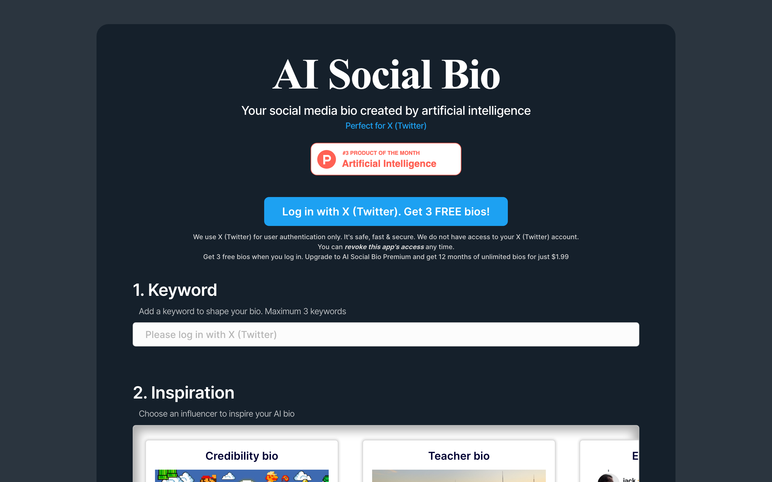 AI Social Bio