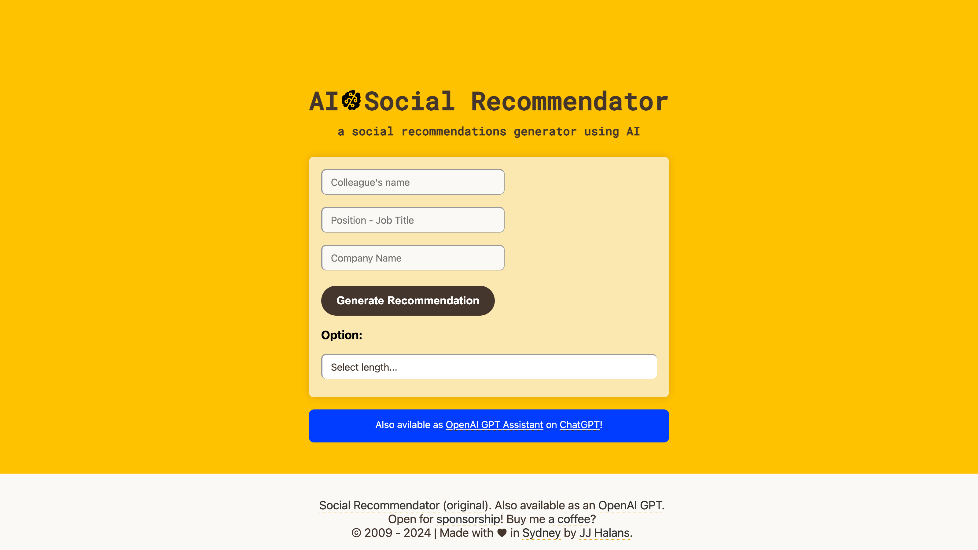 AI Social Recommendator