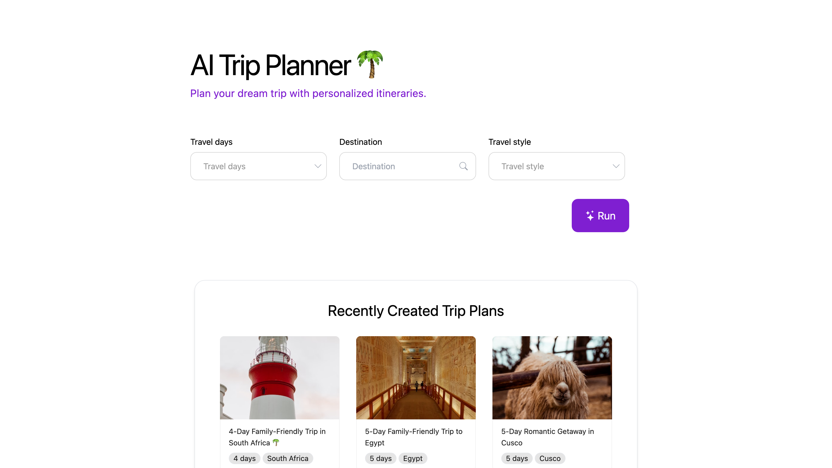 AI Trip Planner