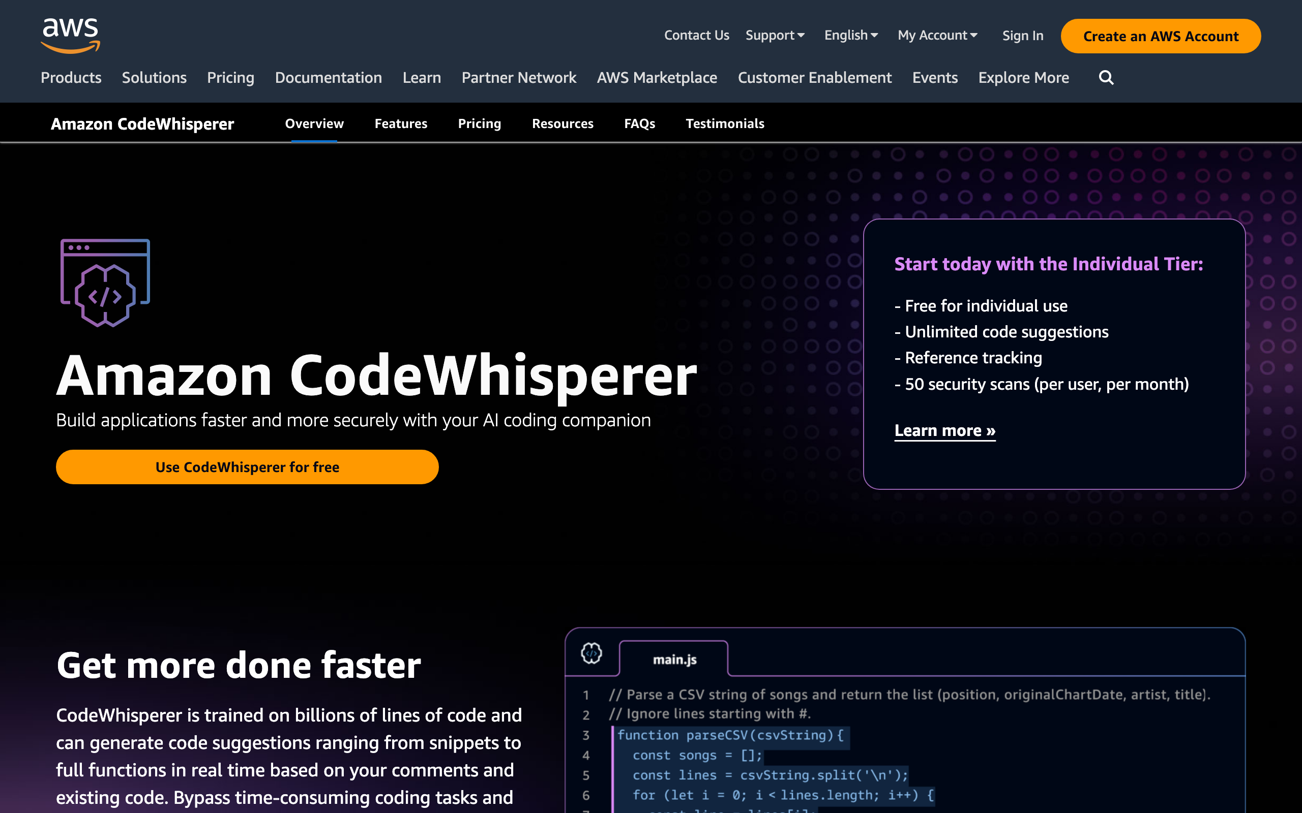 Amazon CodeWhisperer