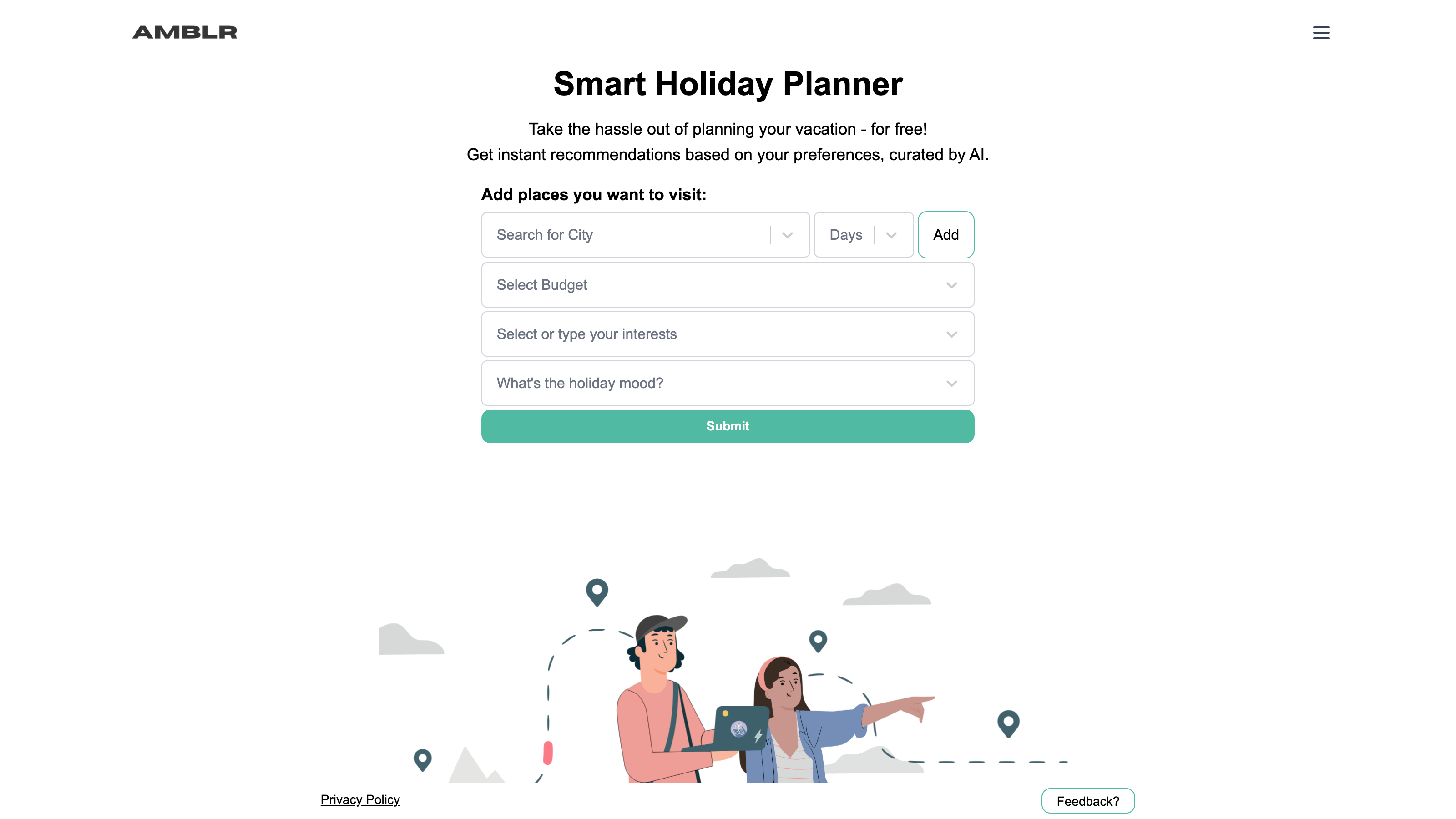 AMBLR - AI Travel Planner