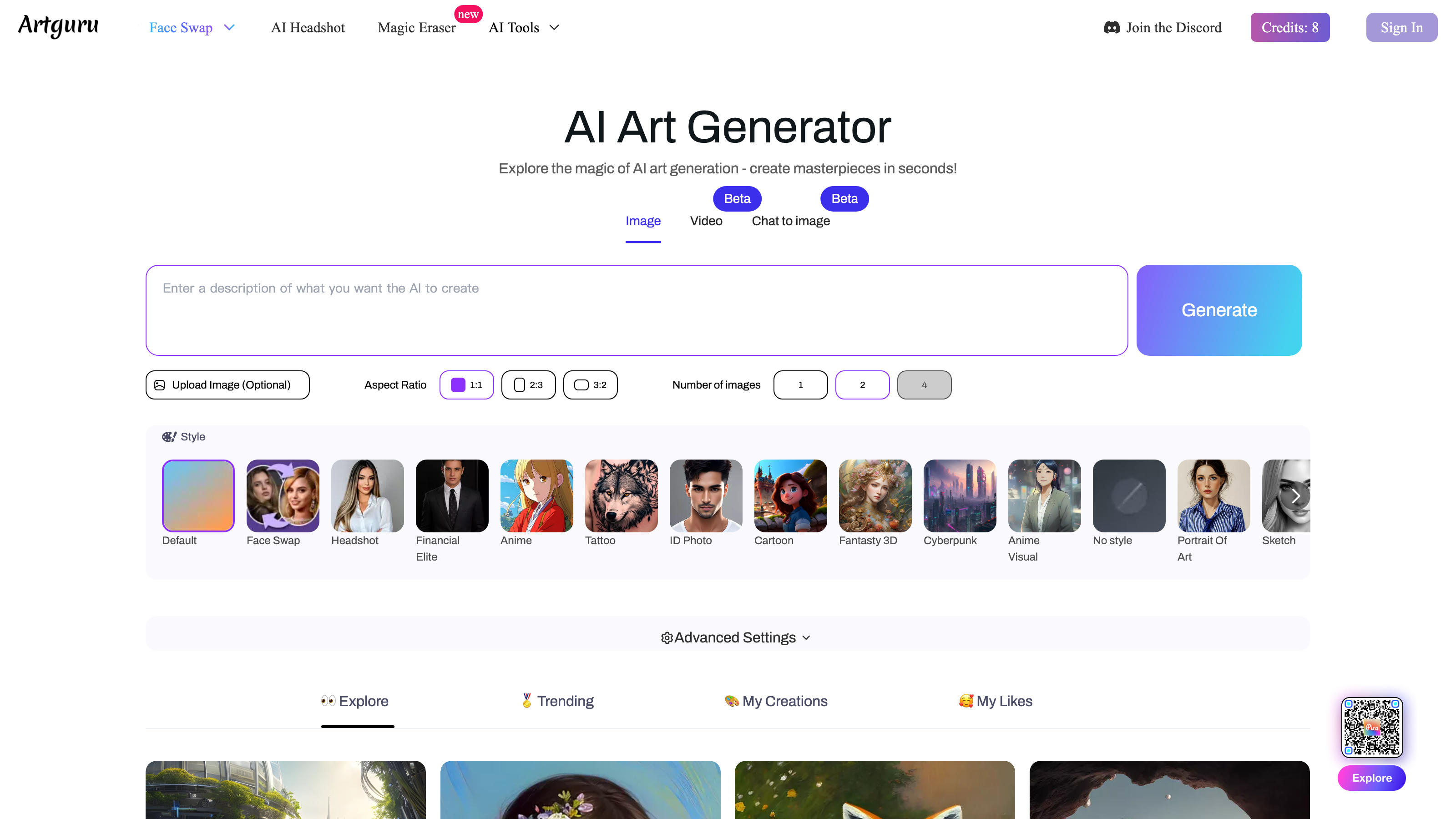 Artguru AI Art Generator