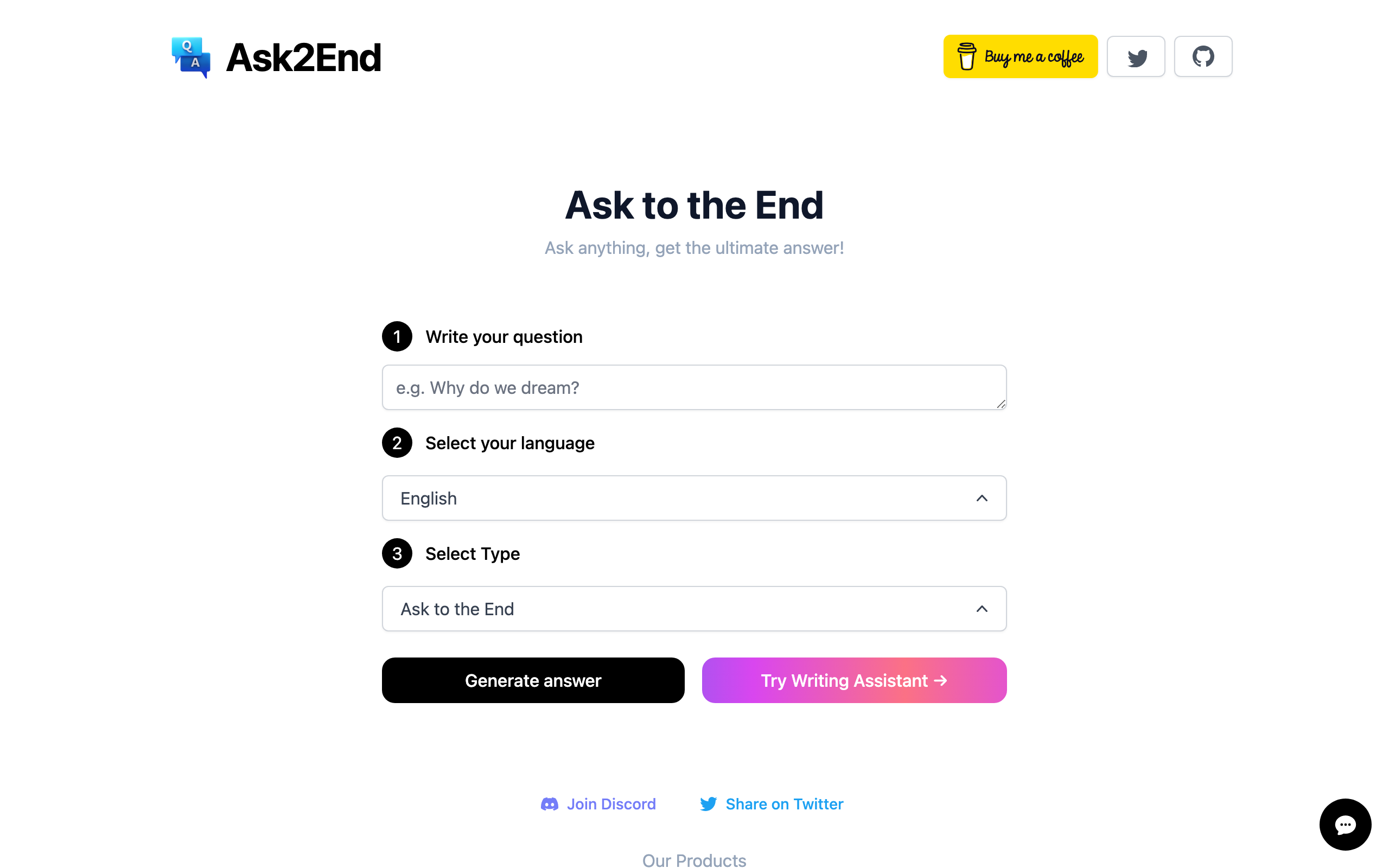 Ask2End