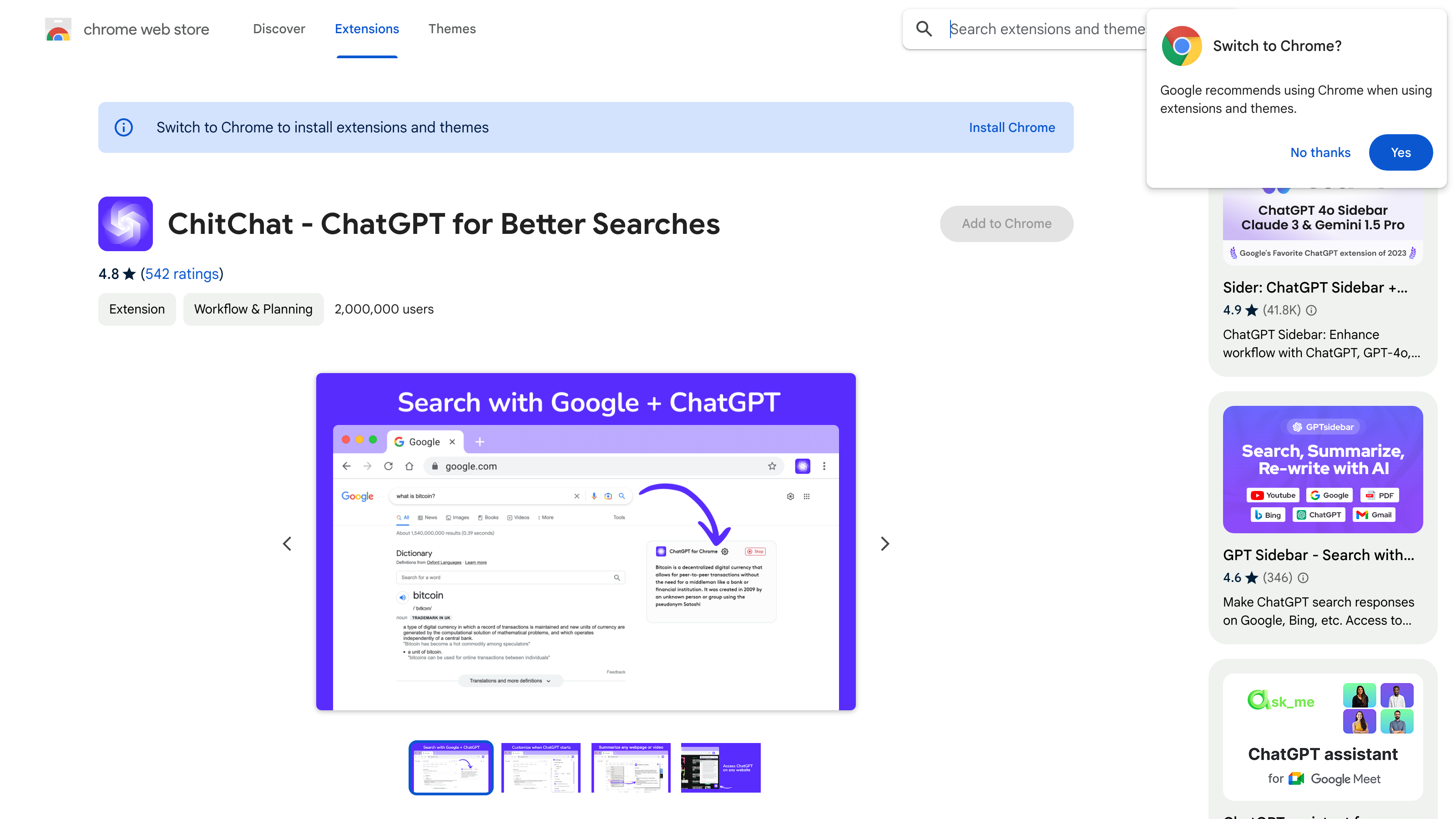 ChatGPT Chrome Extension