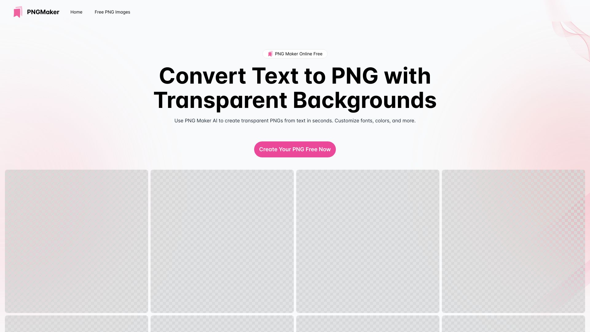 Convert Text to PNG with Transparent Backgrounds