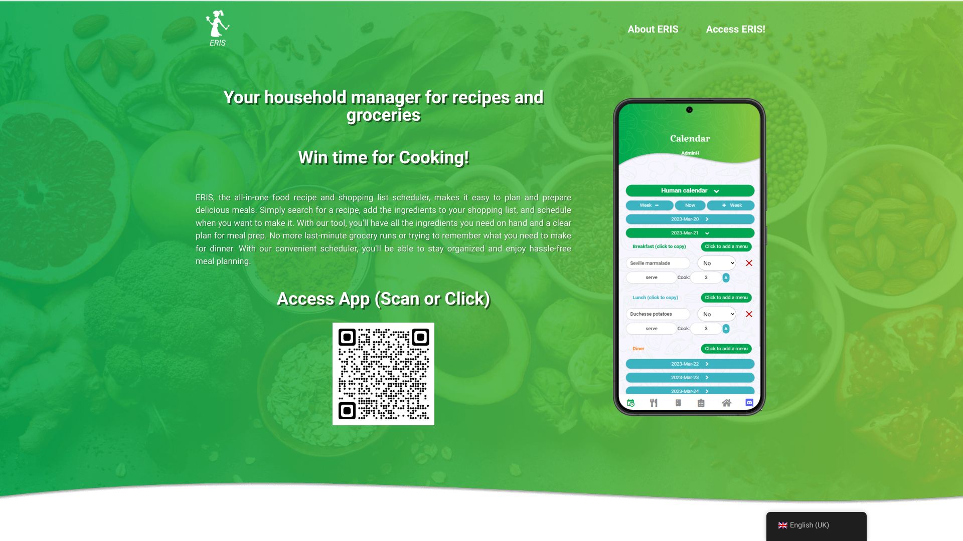 ERIS - Easy Recipe Intelligent System