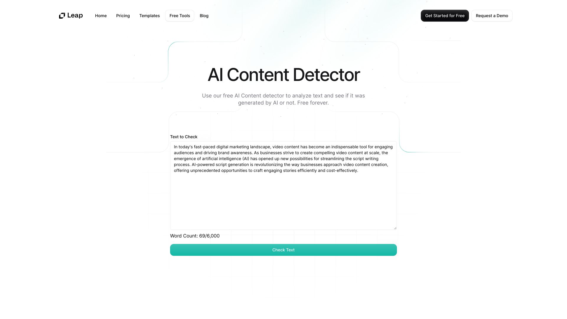 Free AI Content Detector