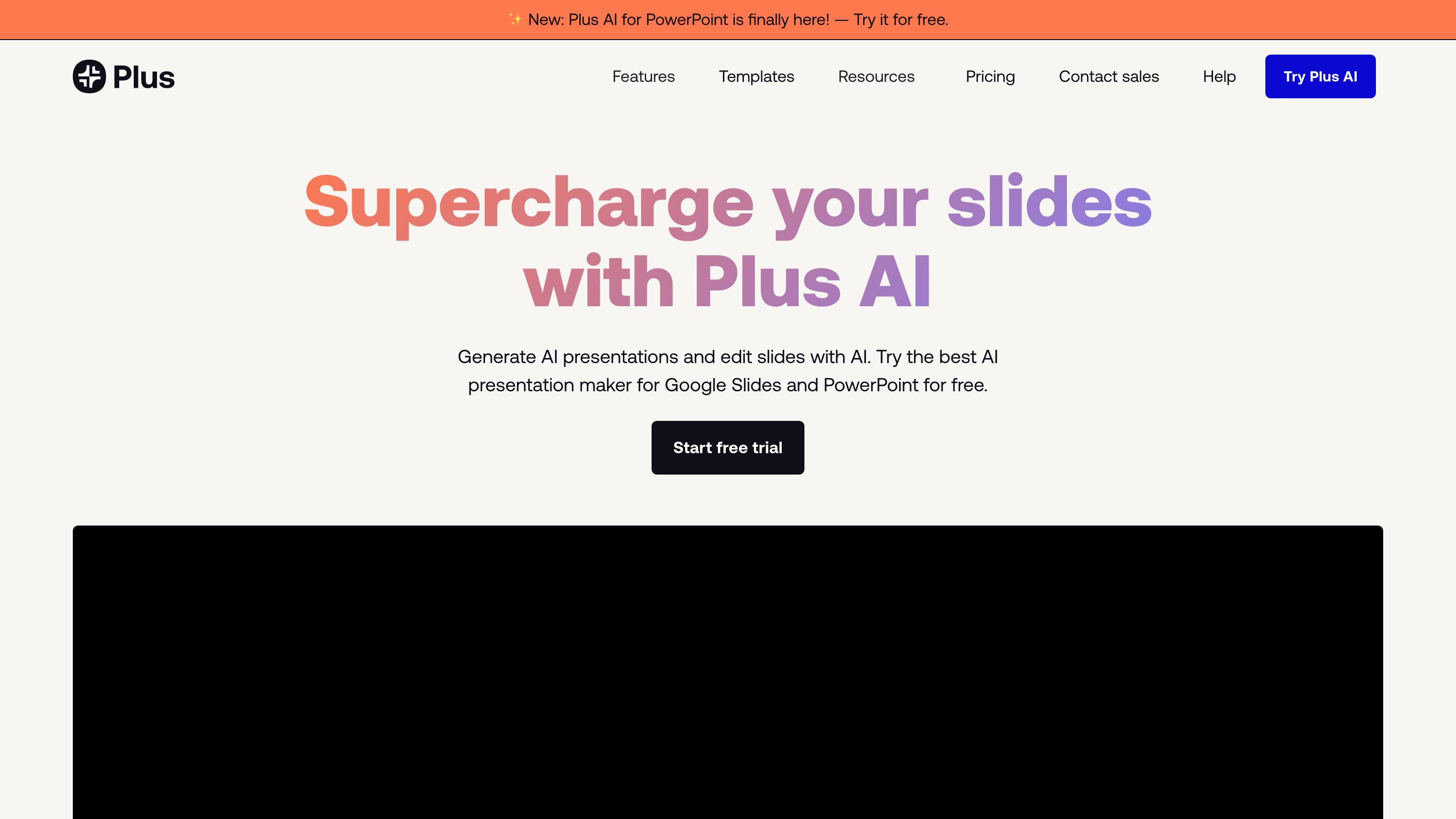 Free Market Research Report from Plus AI