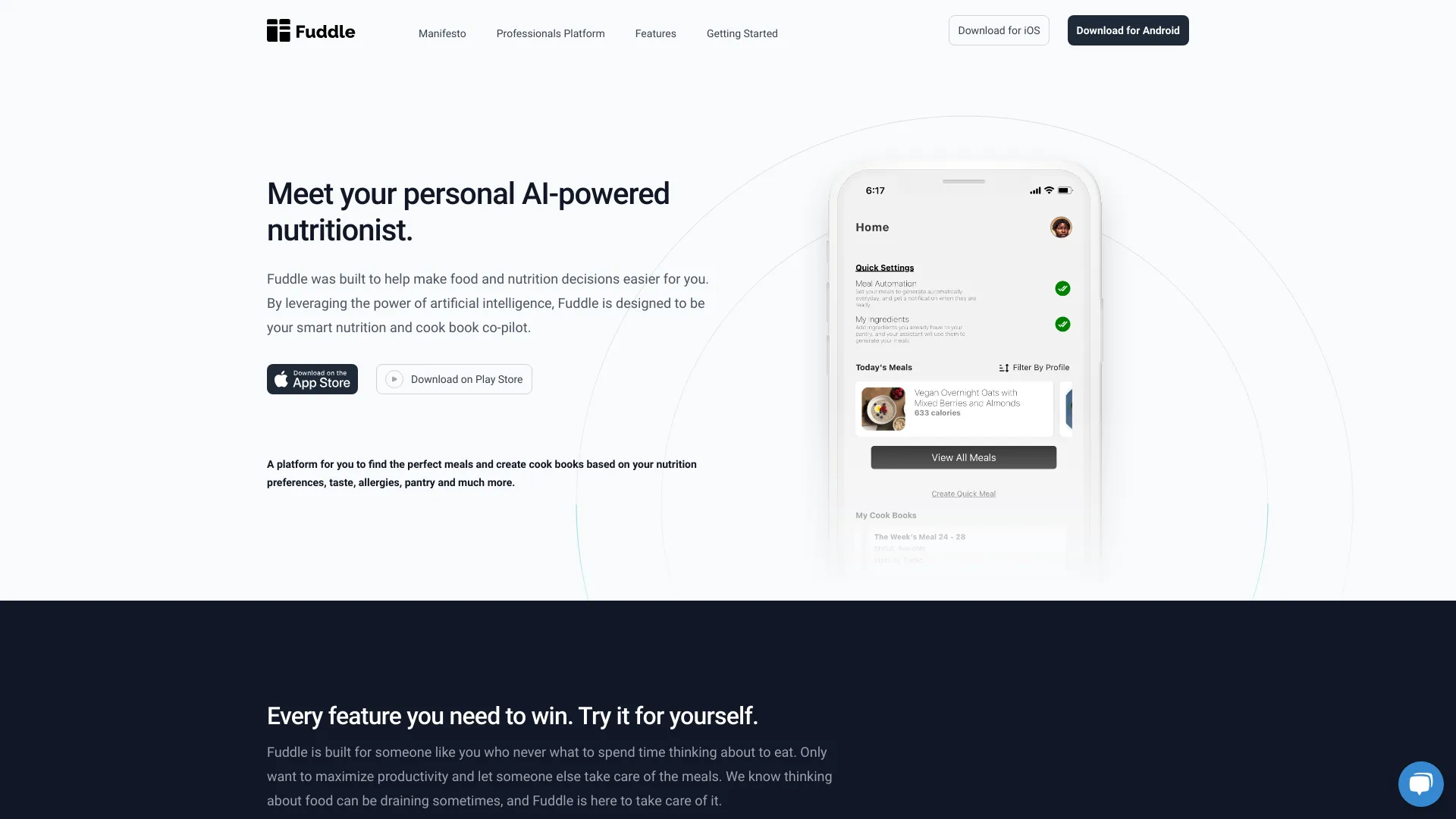 Fuddle - Personal AI Nutritionist