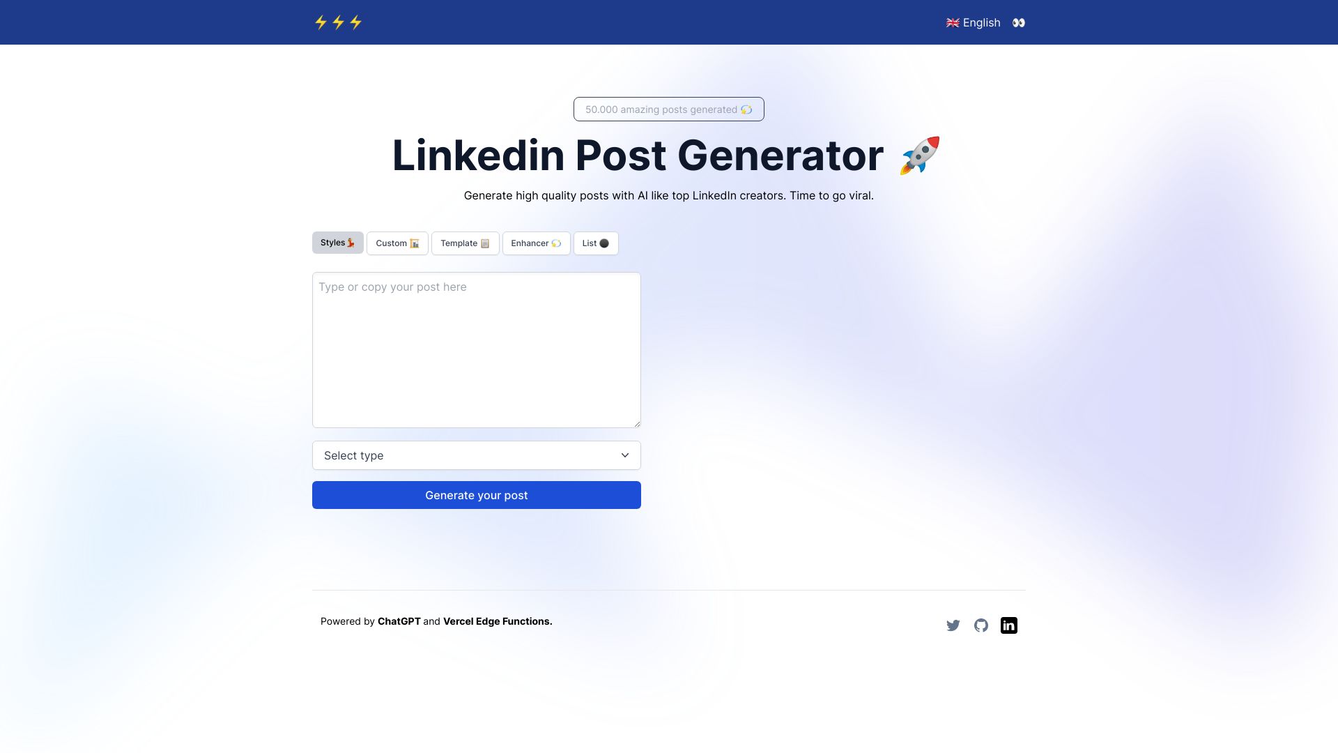 LinkedIn Post Generator