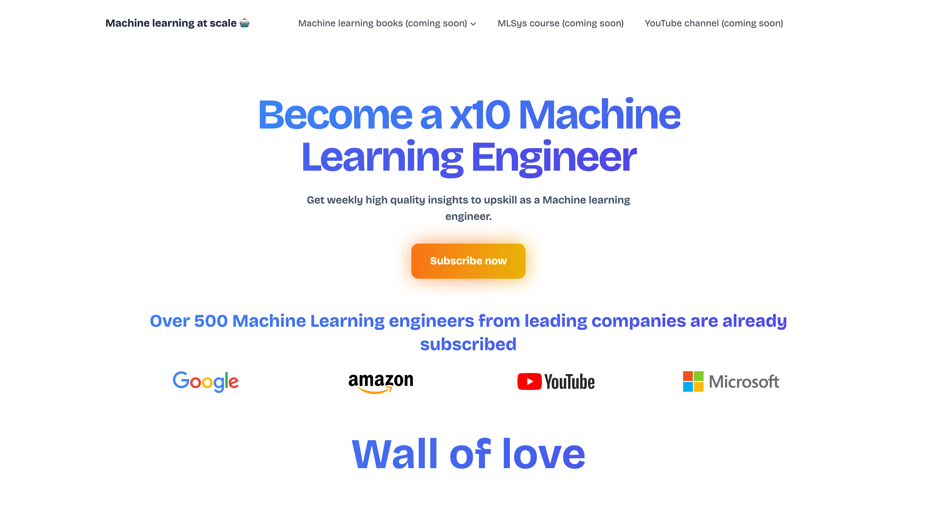 Machine learning at scale