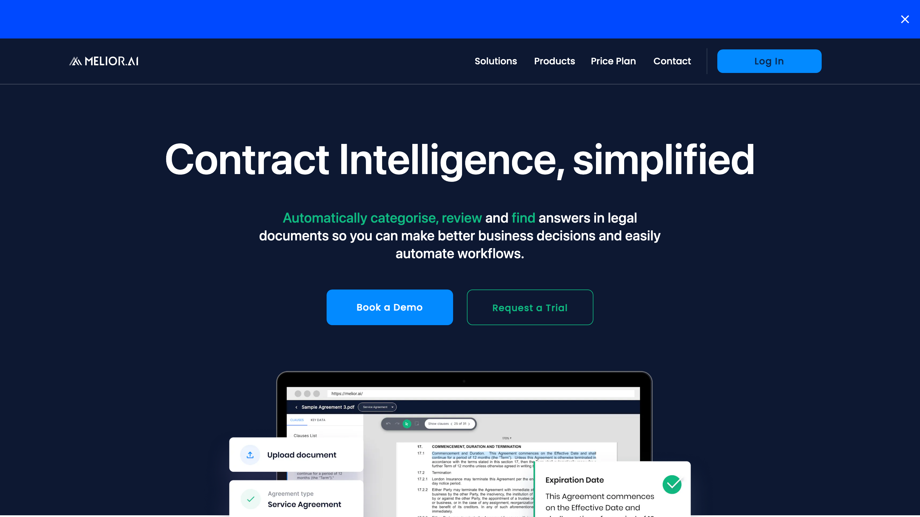 Melior Contract Intelligence AI