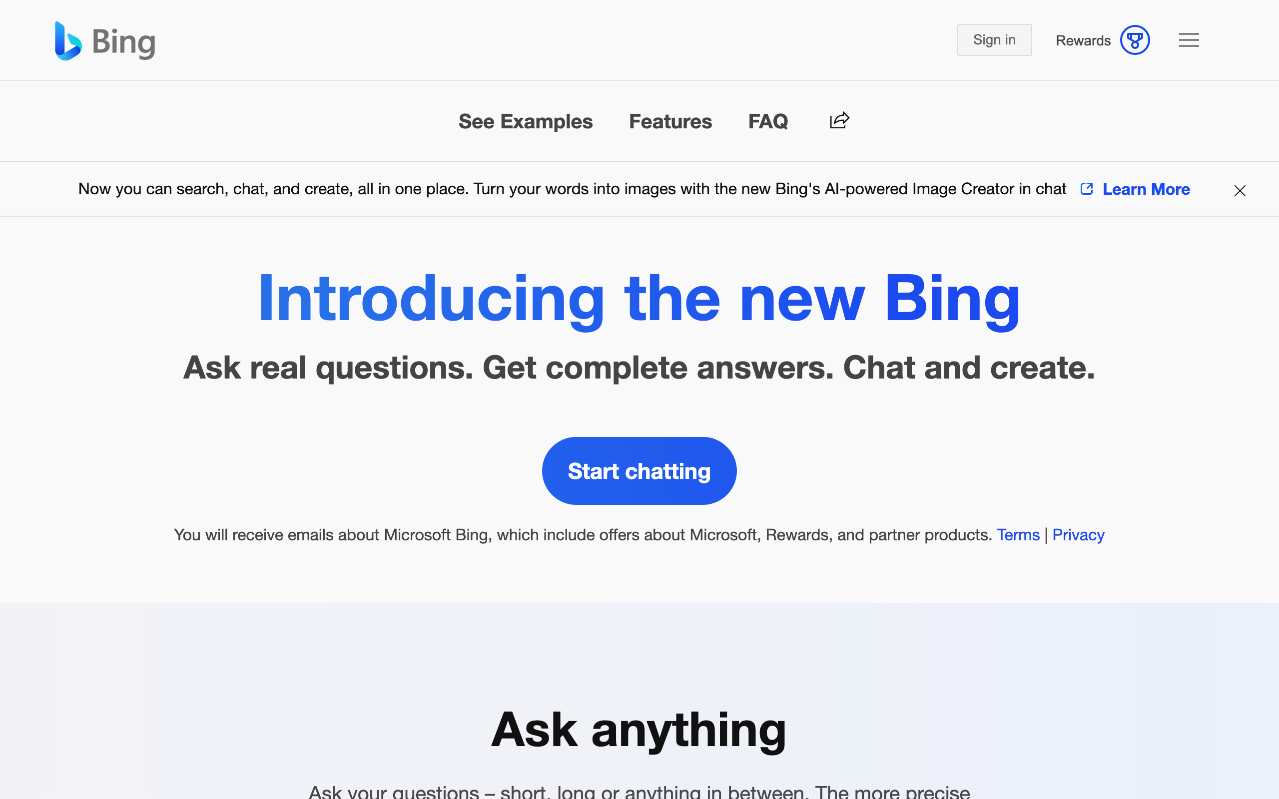 Microsoft Bing AI Chat