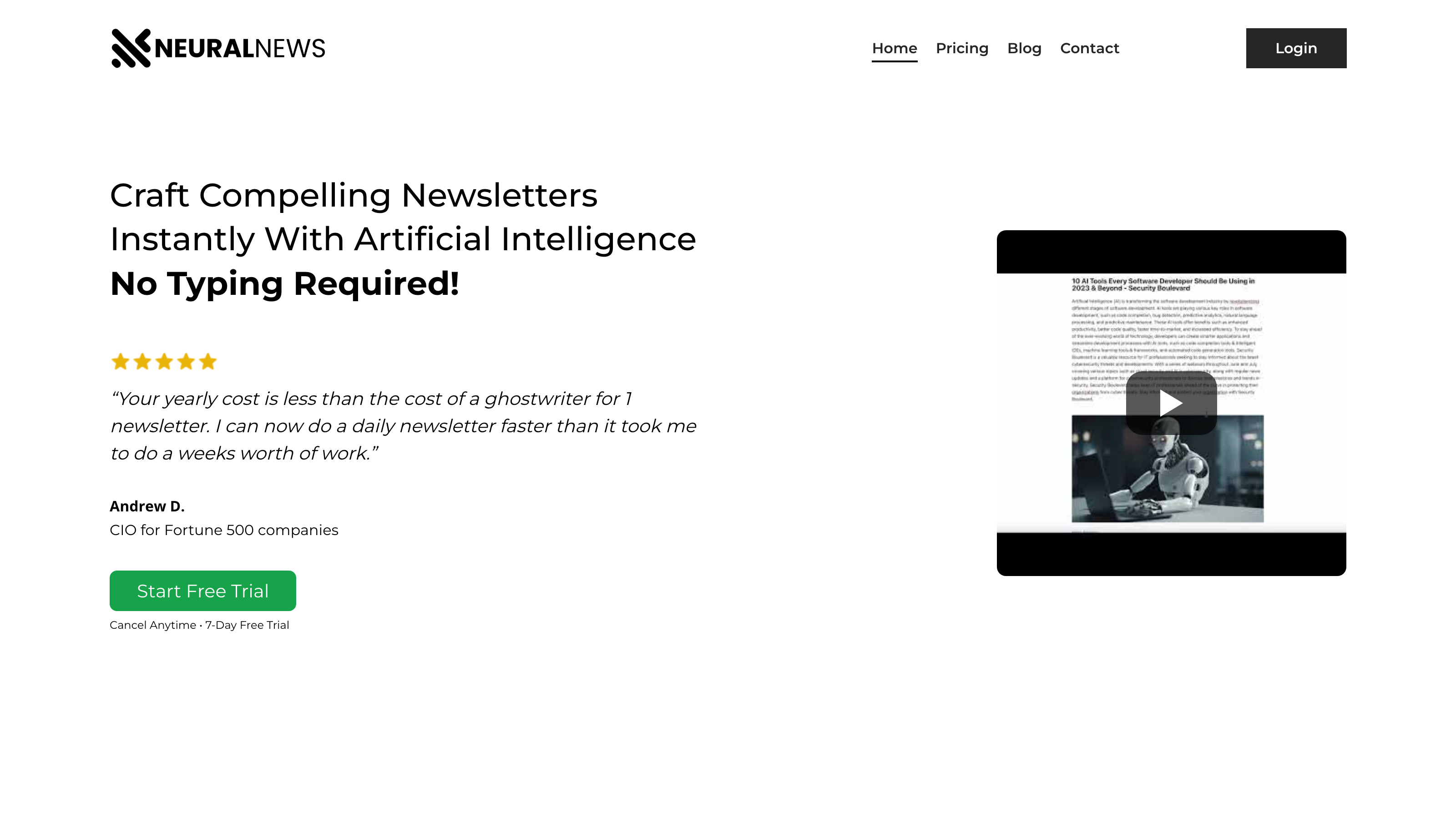 Neural Newsletters