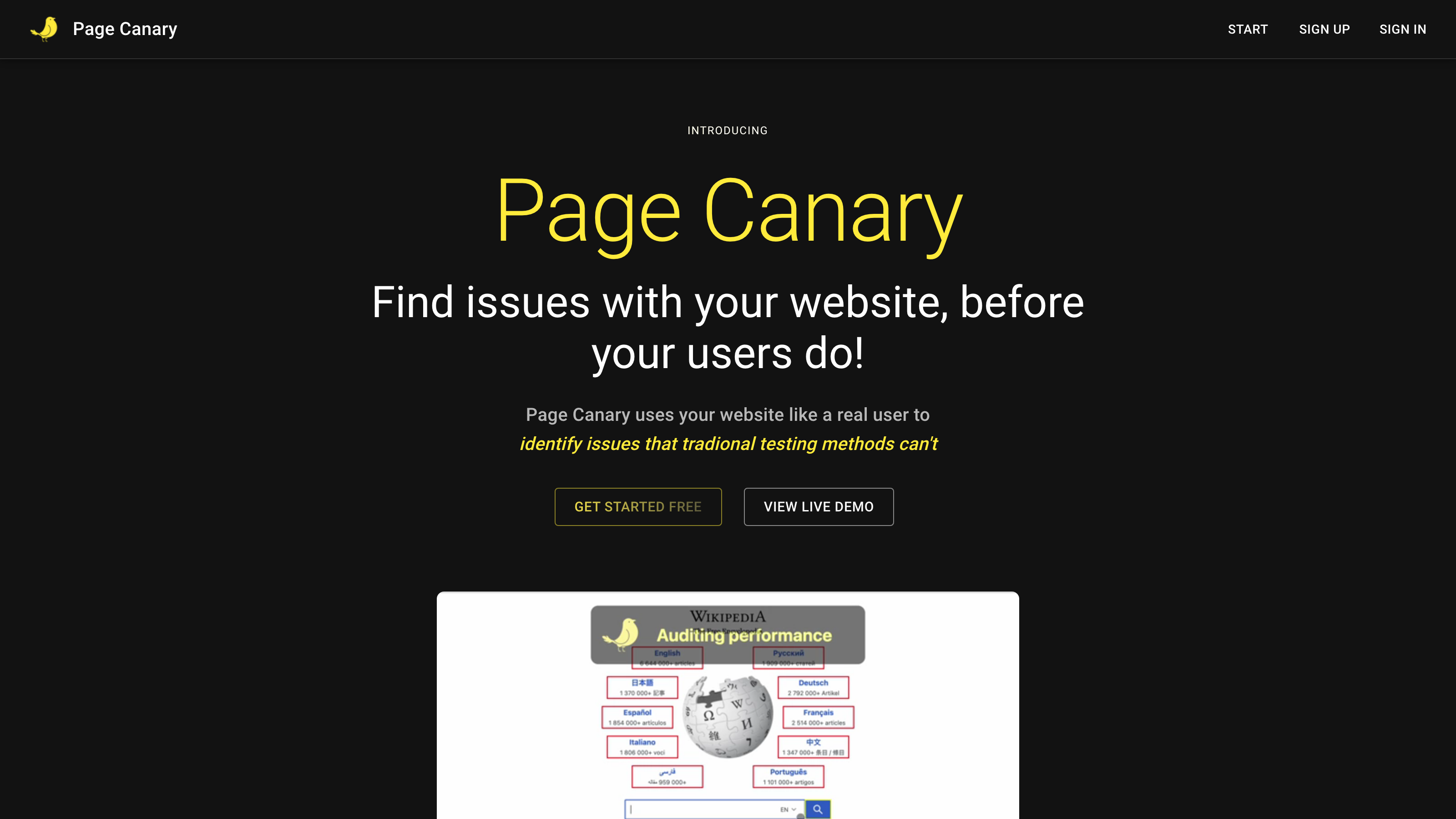 Page Canary