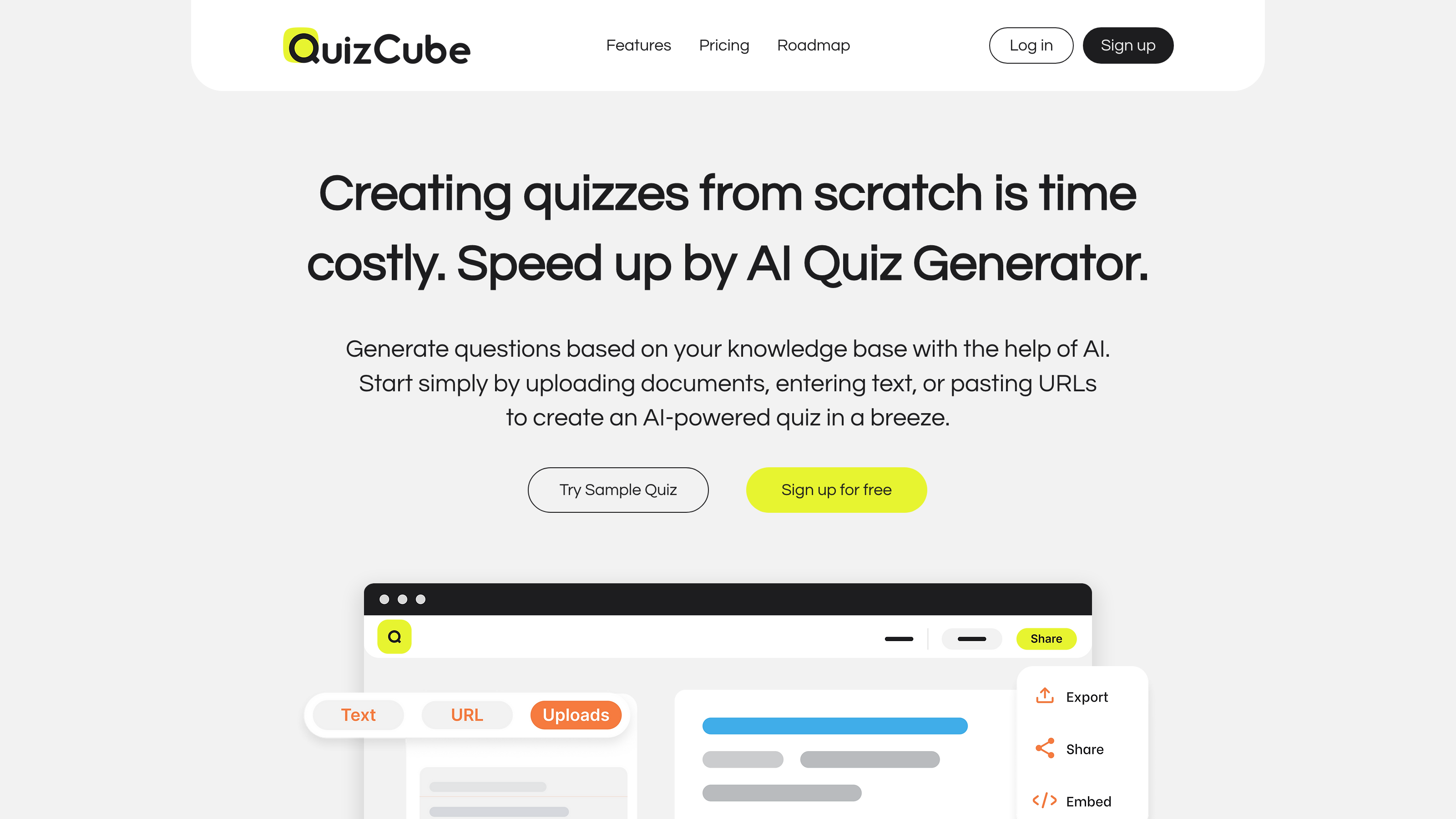 QuizCube - AI Quiz Generator