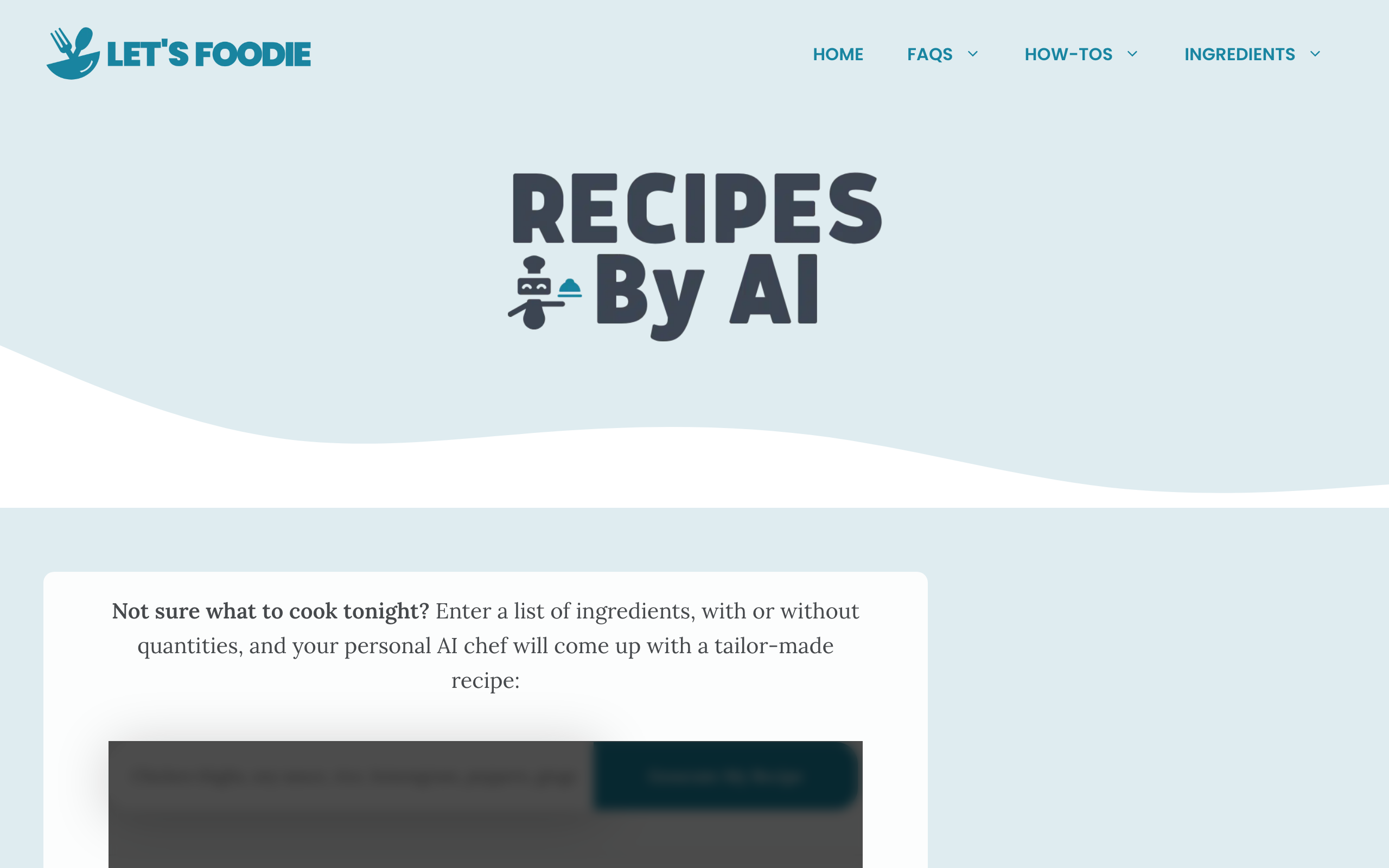 Recipes By AI