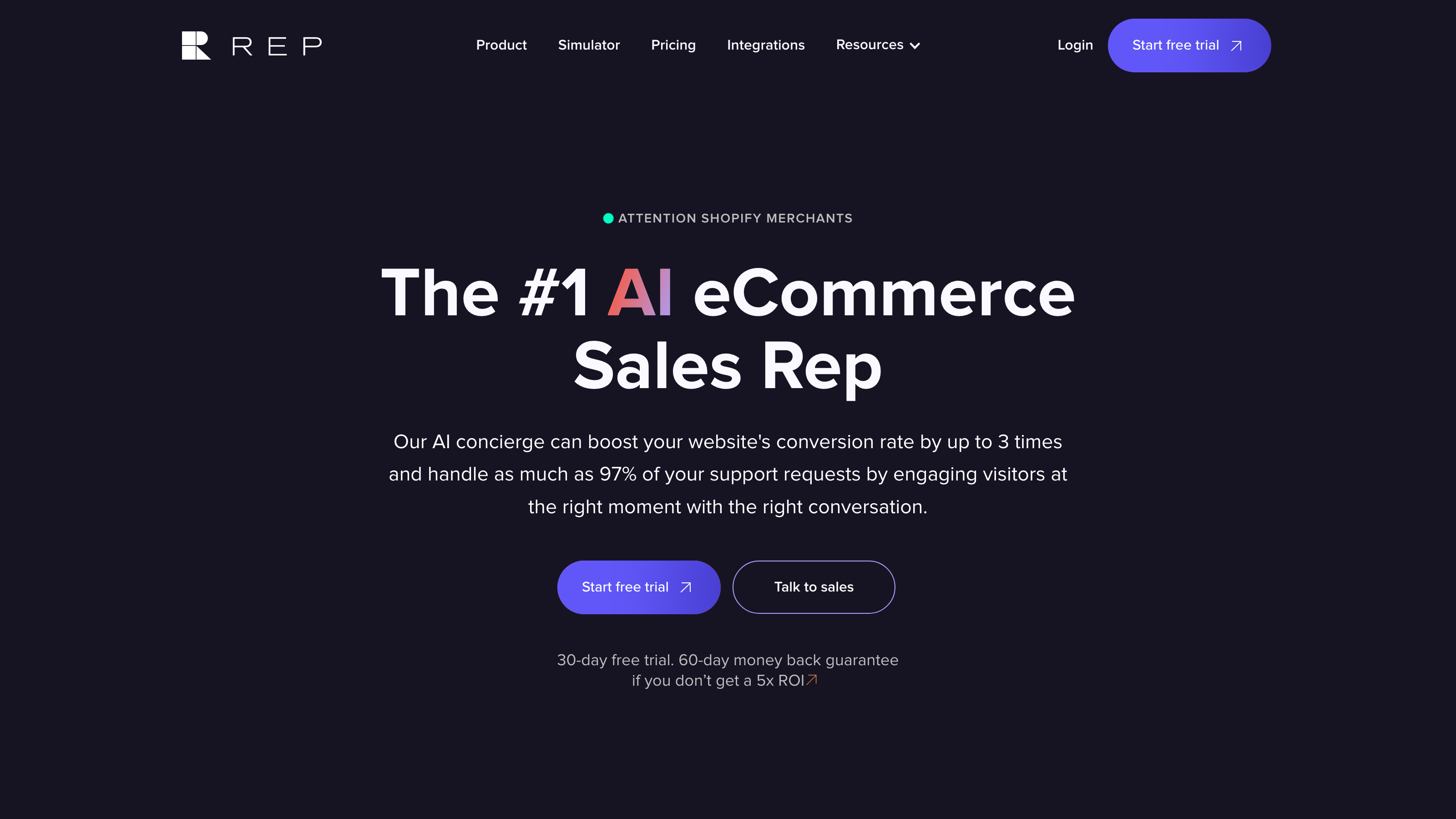 Rep AI: Sales Concierge for eCommerce