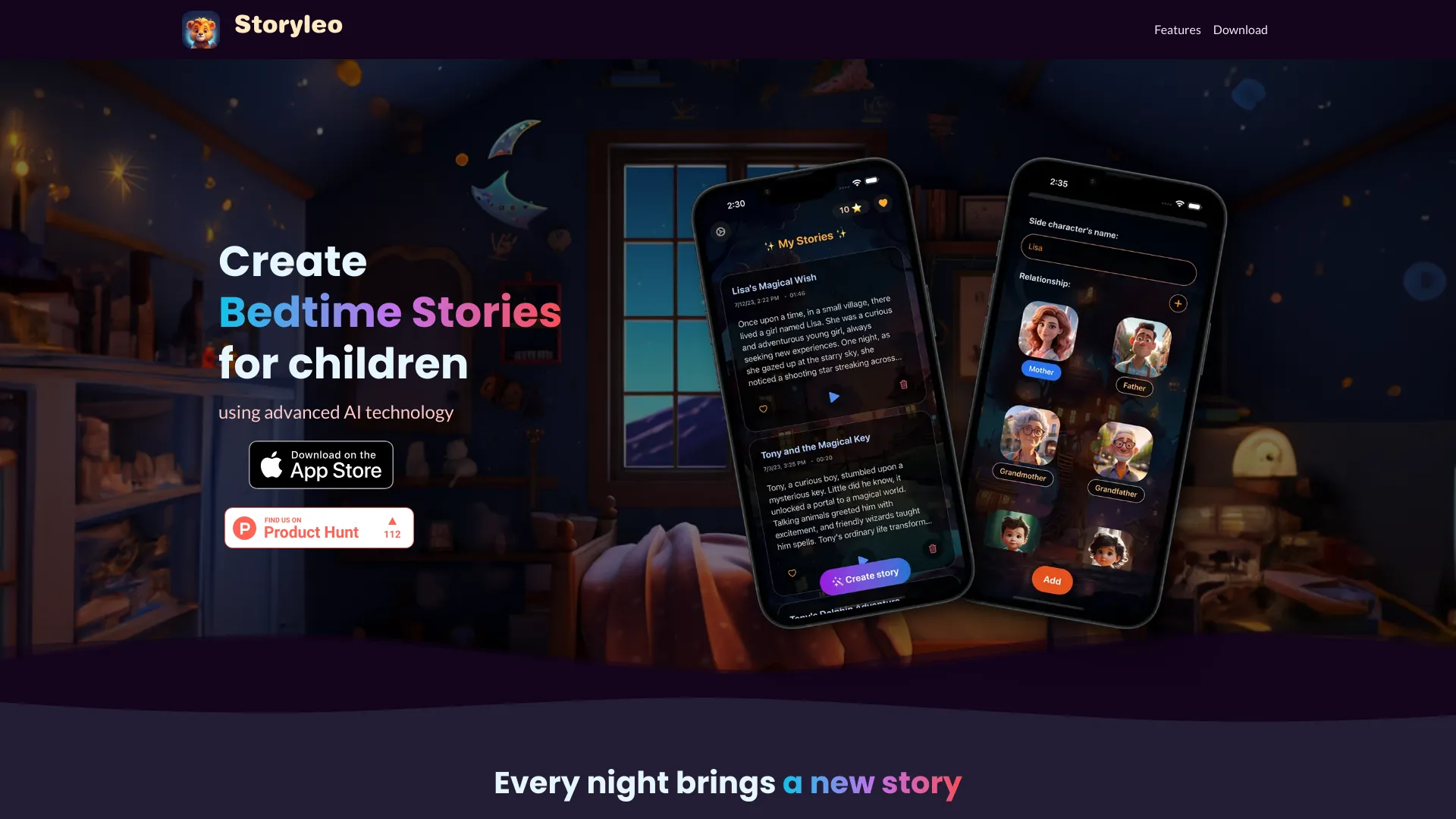 Storyleo: Bedtime Stories AI