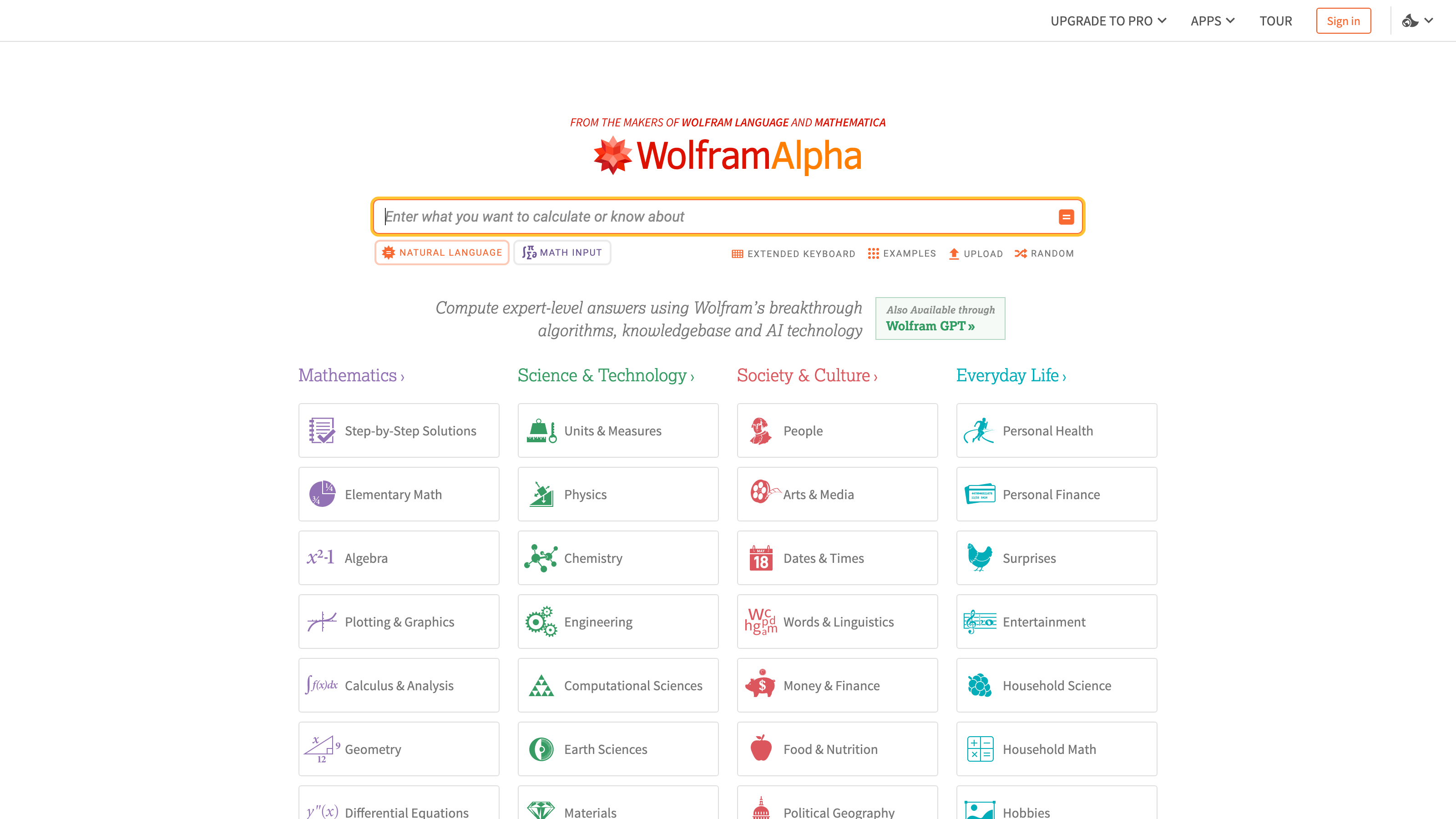 WolframAlpha