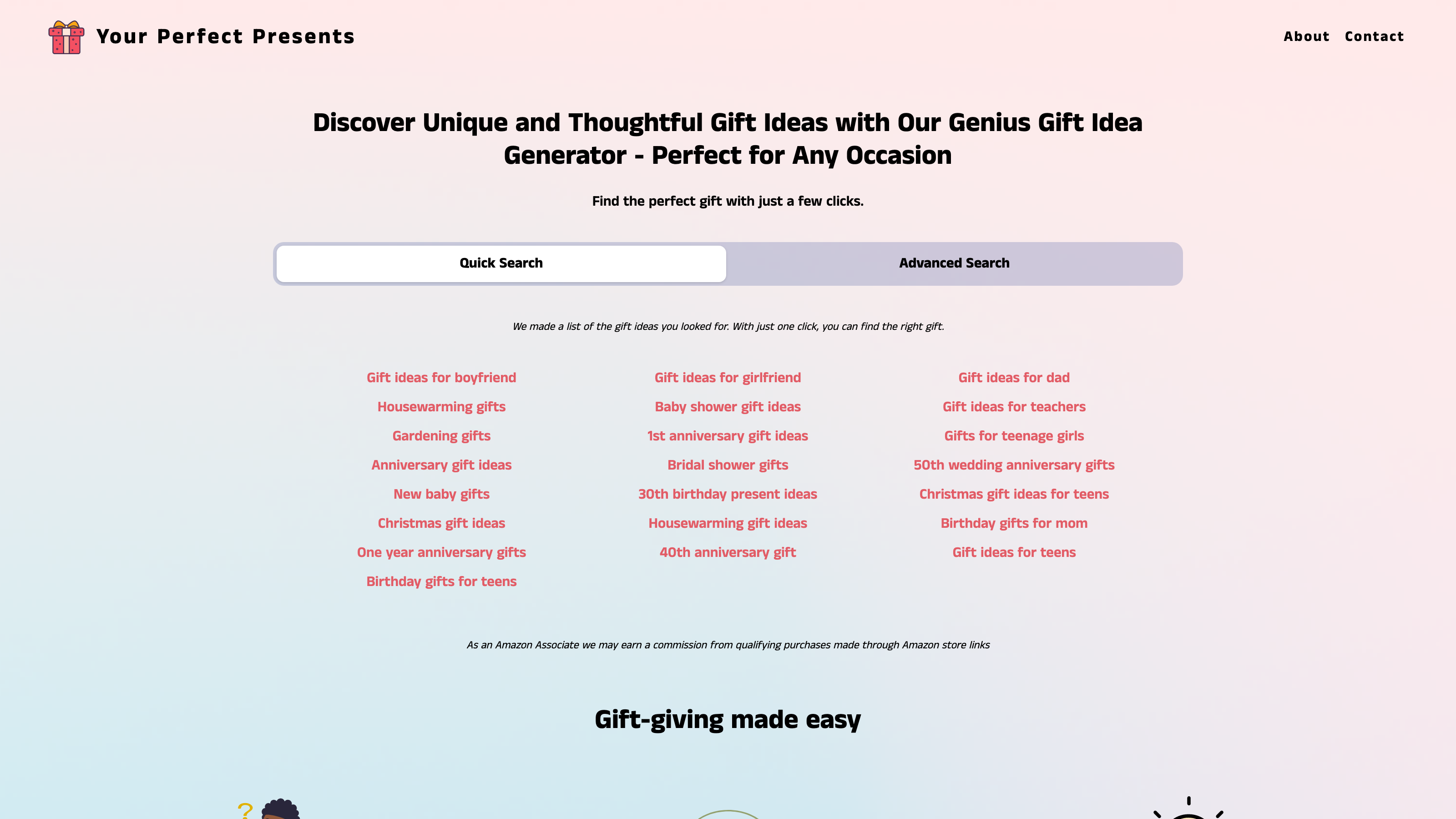 Your perfect presents